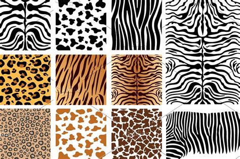 Vector Animal Skins Animal Background Camouflage Fur Jaguar Leather