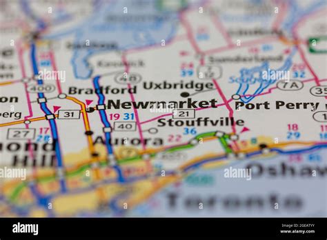 Map Of Newmarket Ontario Hi Res Stock Photography And Images Alamy