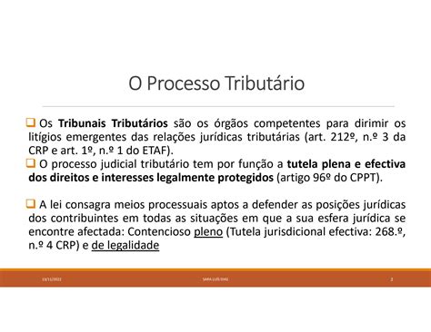 SOLUTION 5 Processo Tribut Rio Conceito Enquadramento Fases E Princ