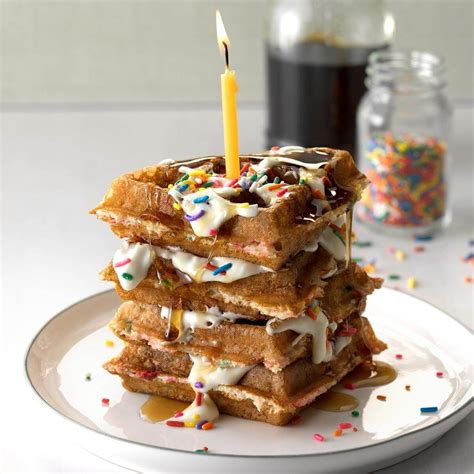 Birthday Cake Waffles Recipe Taste Of Home