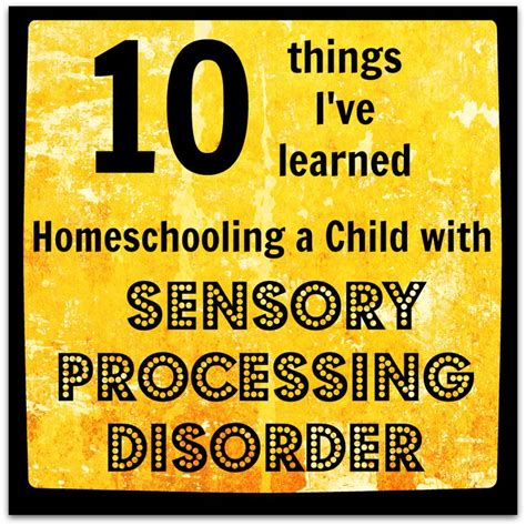 Homeschooling And Sensory Processing Disorder Christel Swasey Swasey