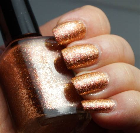 Spark Of Life Copper And Silver Flakie Multichrome Nail Polish Nail