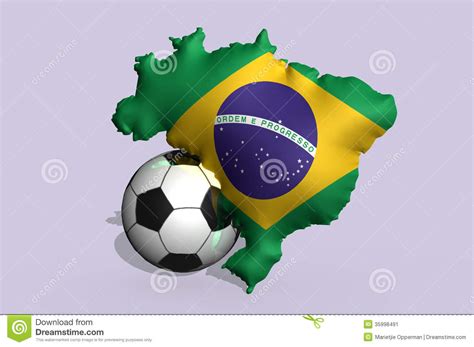 Le Football Brésilien Illustration Stock Illustration Du Illustration 35998491