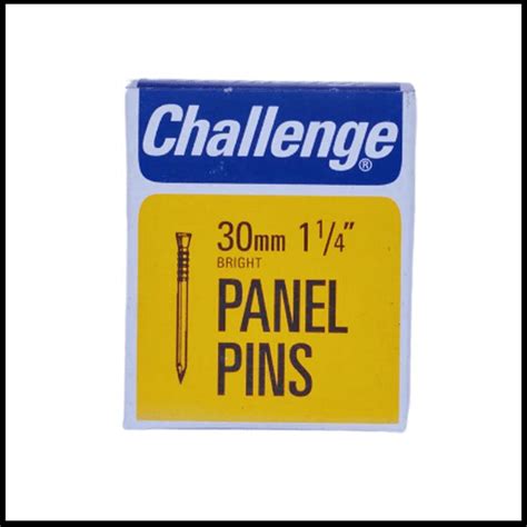 Challenge 30mm Bright Panel Pins 40g Box — C Booth And Son