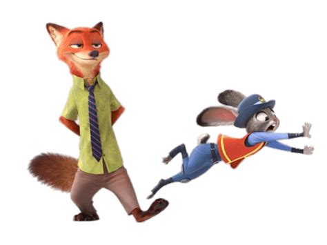 Zootopie Personnages Nick Wilde Et Judy Png Transparents Stickpng
