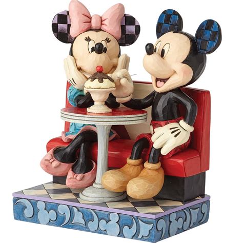 Jim Shore Disney Traditions Mickey And Minnie Soda Fountain Resin