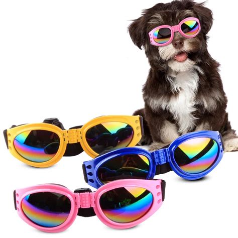 Pet Dog Sung Lasses Sunglasses Glasses Folding Windproof Anti Sai