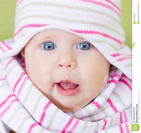 Beautiful Blue Eyes Baby Stock Photo Image 30745480