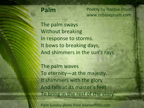 Palm Sunday Starting Poems Oppidan Library