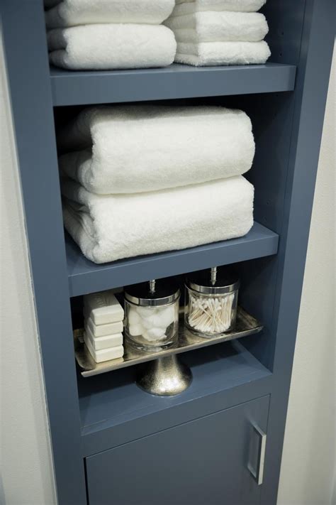 Linen Storage Shelves Stylish Bathroom Bathroom Cabinets Designs