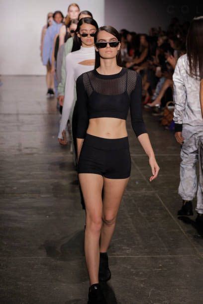 Models walk the runway wearing Saski Collection during the Fashion ...