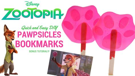 ZOOTOPIA Crafts: Pawpsicle Bookmarks! | Classroom crafts, Movie crafts, Preschool crafts