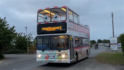 Night Time Buses Around Ingoldmells Scoop And Teddy The Seasider Doing Overtime Youtube