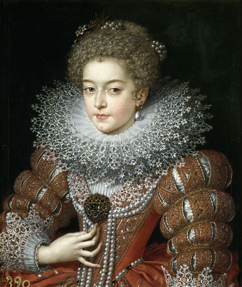 Young Elizabeth Of France By Frans Pourbus The Younger Museo Nacional