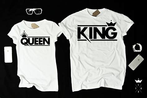 Maybe you would like to learn more about one of these? T-shirts for couple "King&Queen" | T shirt, Couple shirts ...