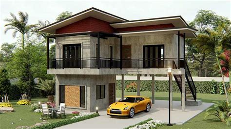 Simple Two Storey House With Two Bedrooms Cool House