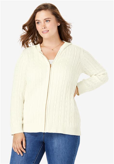 Kingf Womens Cable Knit Open Front Cardigan Sweaters Coat Long Fleece