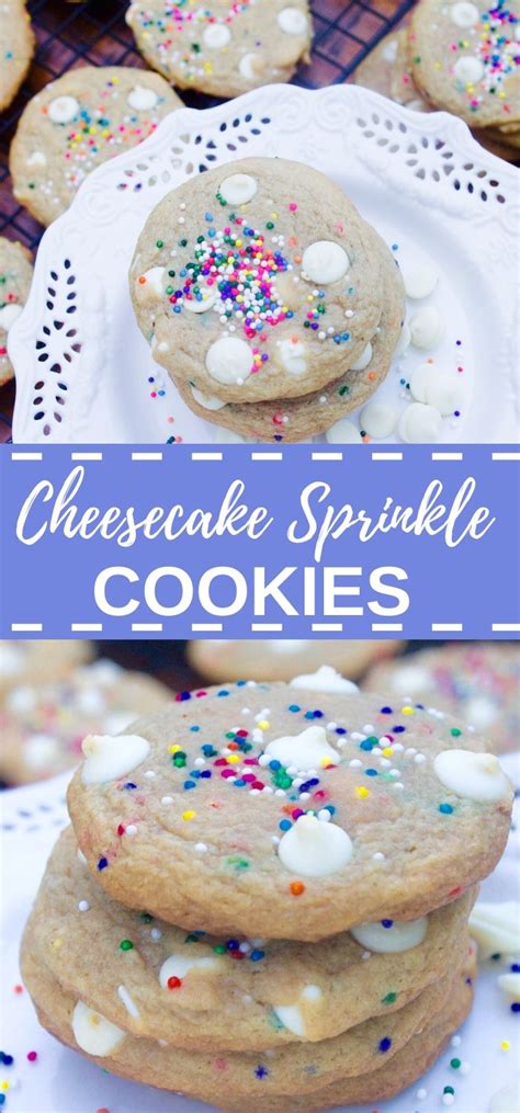 Cheesecake Sprinkle Cookies Kathryns Kitchen