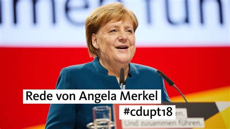 Cdupt18 Rede Von Angela Merkel Youtube