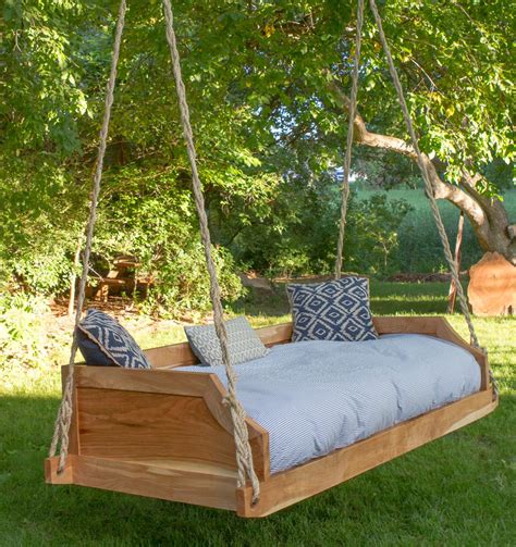 Build a Bed Swing | Porch swing bed, Outdoor hanging bed, Outdoor bed swing