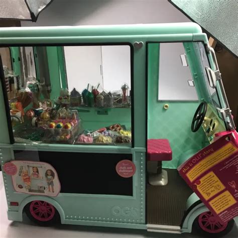 Our Generation Sweet Stop Ice Cream Truck With Electronics For 18 Dolls 123 24 Picclick