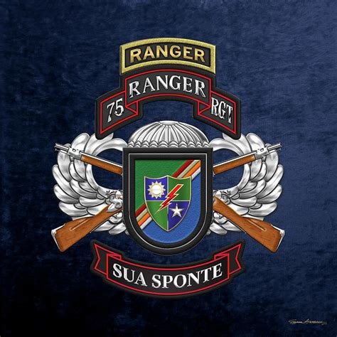 75th Ranger Regiment Army Rangers Special Edition Over Blue Velvet