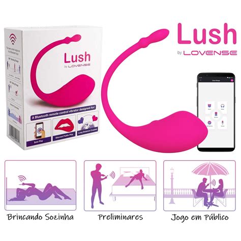 Lovense Lush Vibrador Interativo Via Aplicativo Shopee Brasil