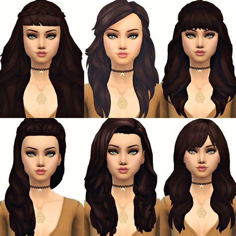 Sims 4 Cc Maxis Match Hair Esam Solidarity™