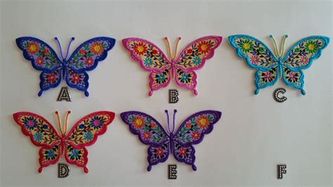 Large Sew On Butterfly Embroidered Butterfly Sew On Patch Etsy In