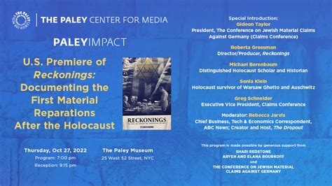 Claims Conference On Twitter RECKONINGS In The Aftermath Of The Holocaust The Unprecedented