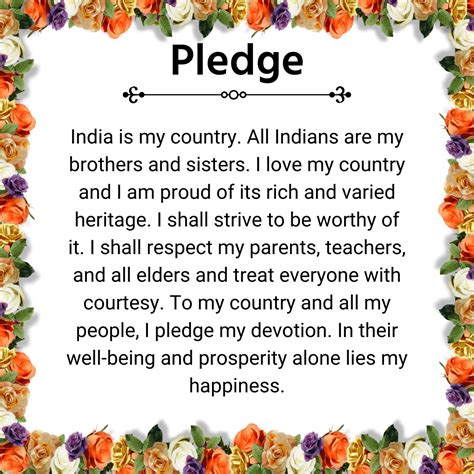 Indian National Pledge In English Download Pdf