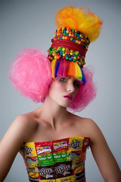 Candy Wrapper Corset Candy Girl High End Halloween Costumes Candy Hair