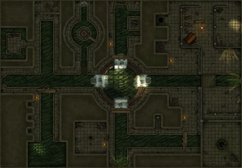 Art X Old Sewer System Battle Map Battlemaps Fantasy Town Fantasy Map Dnd Wiki Pen