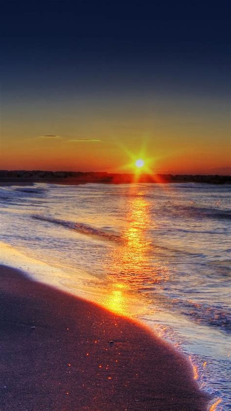 Beau coucher de soleil fond d'écran. Coucher de soleil sur la plage | Sunset, Beautiful sunset ...