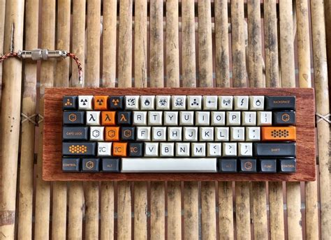 My New Wooden Case Mechanicalkeyboards Wooden Case Pc Keyboard