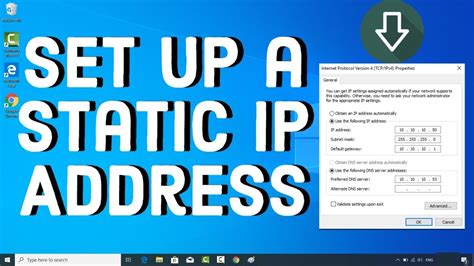 How To Assign A Static Ip Address In Windows