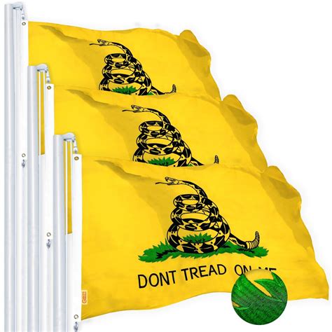 gadsden don t tread on me flag 3x5ft 3 pack embroidered etsy