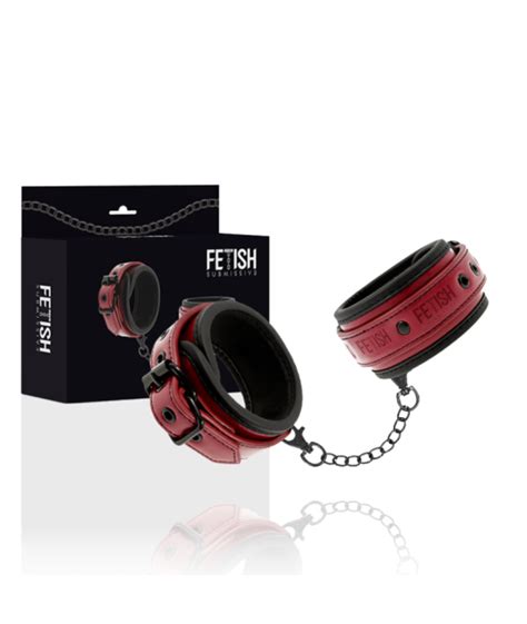 fetish submissive dark room handcuffs vegan leather fesselliebe