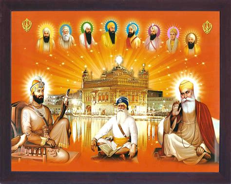 Buy Gurunanak Dev Ji Gurubobind Singh Ji With Baba Deep Singh Ji With