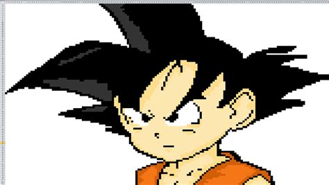 Pixel Art Anime Goku