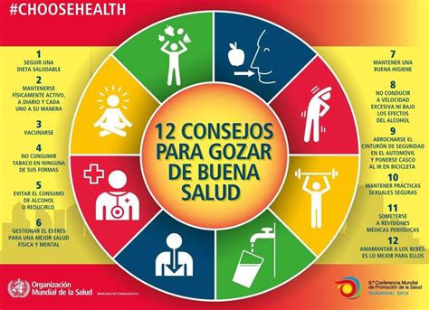 Oms 12 Consejos Para Gozar De Buena Salud Inmed Andes