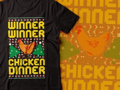 Winner Winner Chicken Dinner T Shirt Design Pubg Game Tshirt PUBG