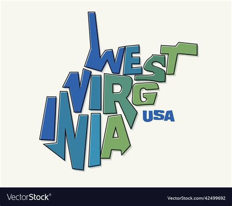 West Virginia Royalty Free Vector Image Vectorstock