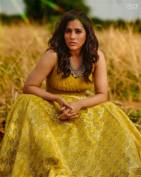 Rashmi Gautam Latest Photoshoot In Yellow Dress Telugu Rajyam Photos