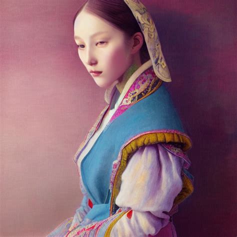 Krea Ai Of A Full Body Portrait Painting Of A Beautiful Ru
