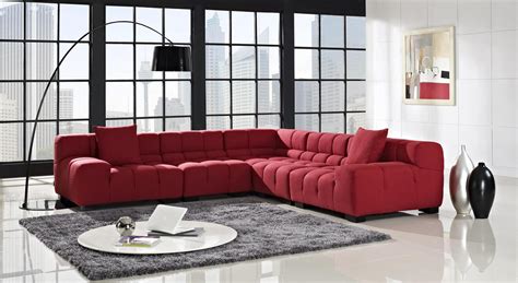 18 Stylish Modern Red Sectional Sofas