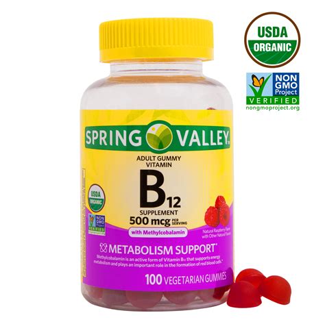 Spring Valley Sv Vitamin B12 500mcg Gummy 100ct