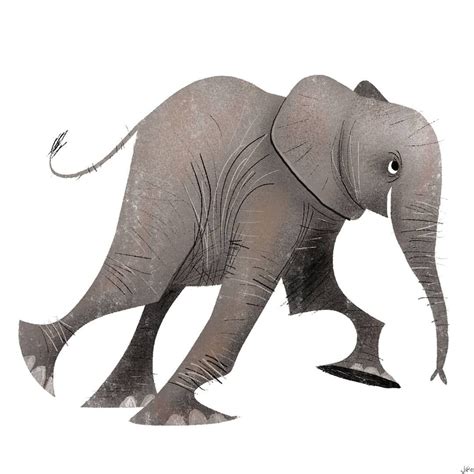 Nathan Pangilinan Insta Art Caricature Stylized Elephant Character