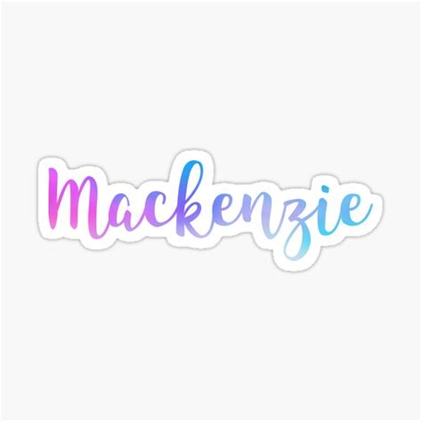 Mackenzie Sticker For Sale By Amymarado Redbubble