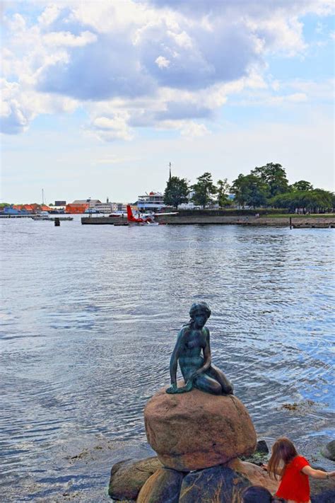 Little Mermaid Statue Copenhagen Waterfront Denmark Editorial Photo